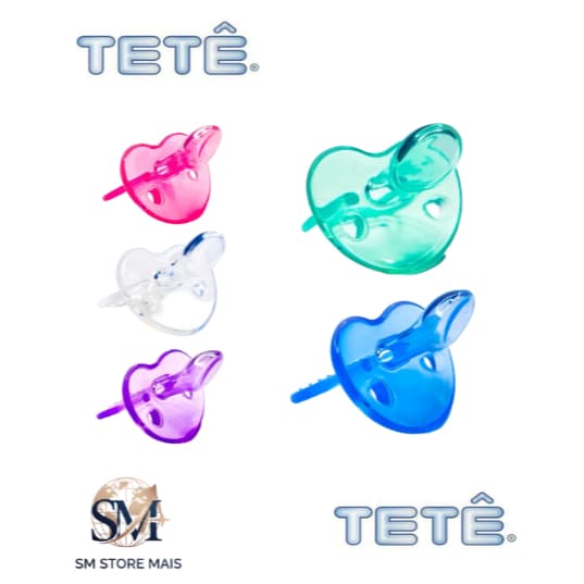 Chupetas Tetê 6+ Meses Conforto Máximo Silicone Pacote 10 Unidades