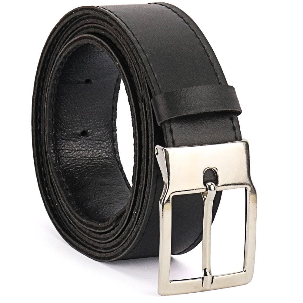 Cinto Masculino Casual Elegante Couro Preto Premium