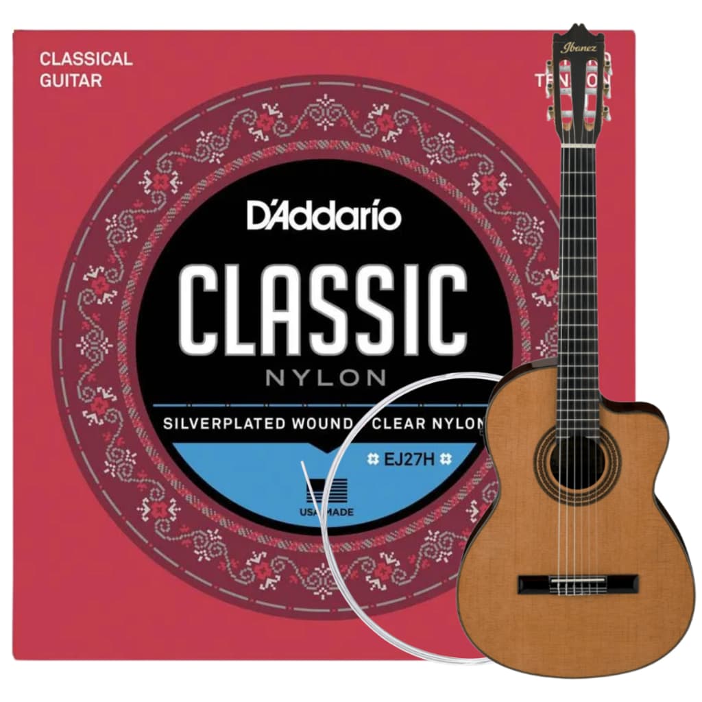 Encordoamento Violão Nylon Jogo de Cordas EJ27H Corda de Violão Student Daddario