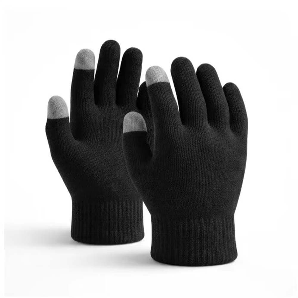 Luva Lã Touch Screen Frio Inverno Confortável Motoqueiro Celular Tablet Quentinha