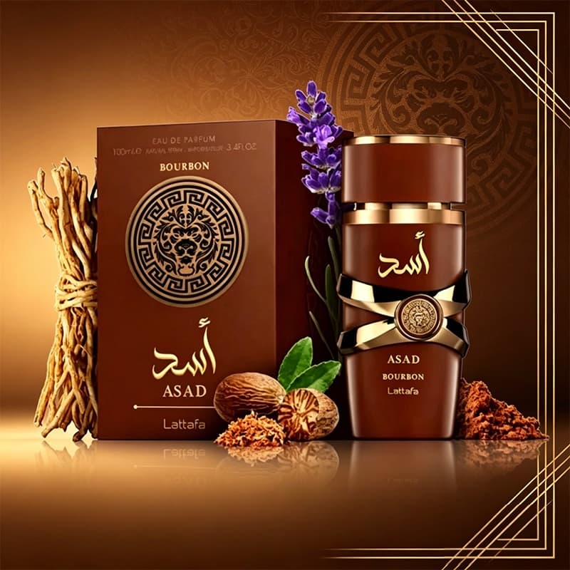 Lattafa Asad Perfume 100ml EDP Original Masculino Intenso Luxo e Longa Duração Perfume