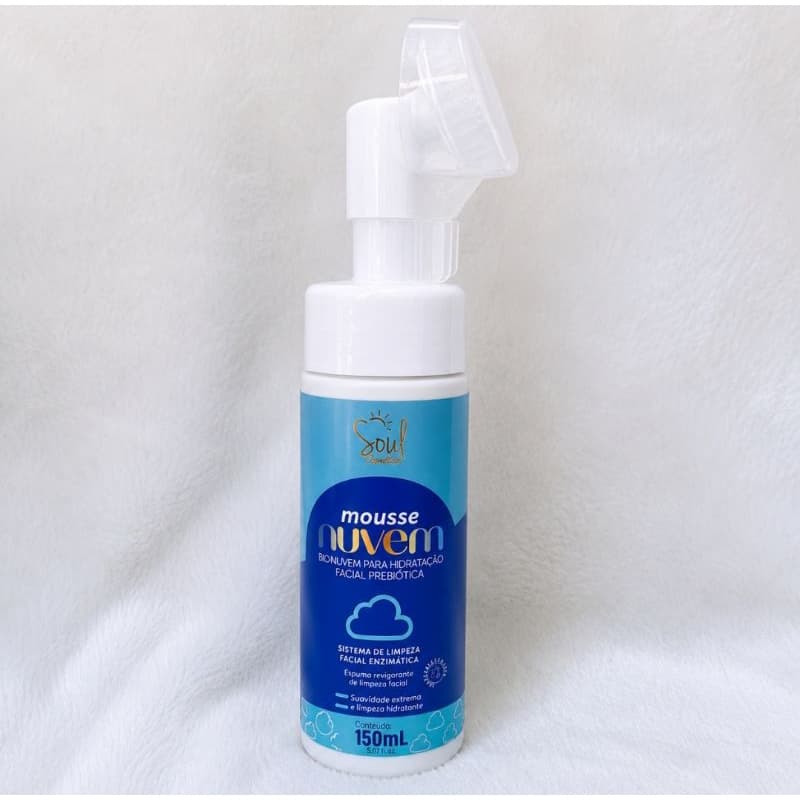 Mousse de limpeza facial, sabonete facial espuma,mousse facial hidratante skincare, cuidados com a pele,Soul Cosméticos