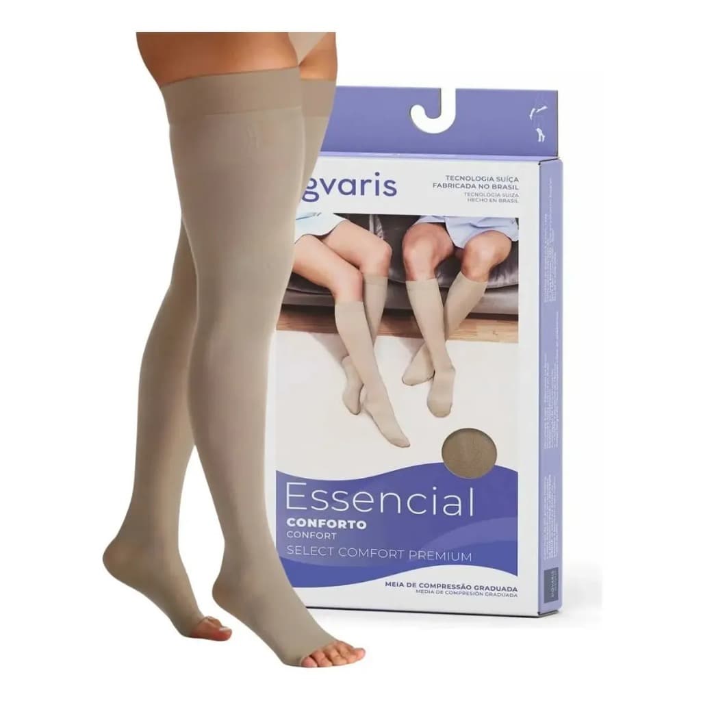 Meia Sigvaris Select Comfort Premium Meia Coxa 7/8 30-40mmhg