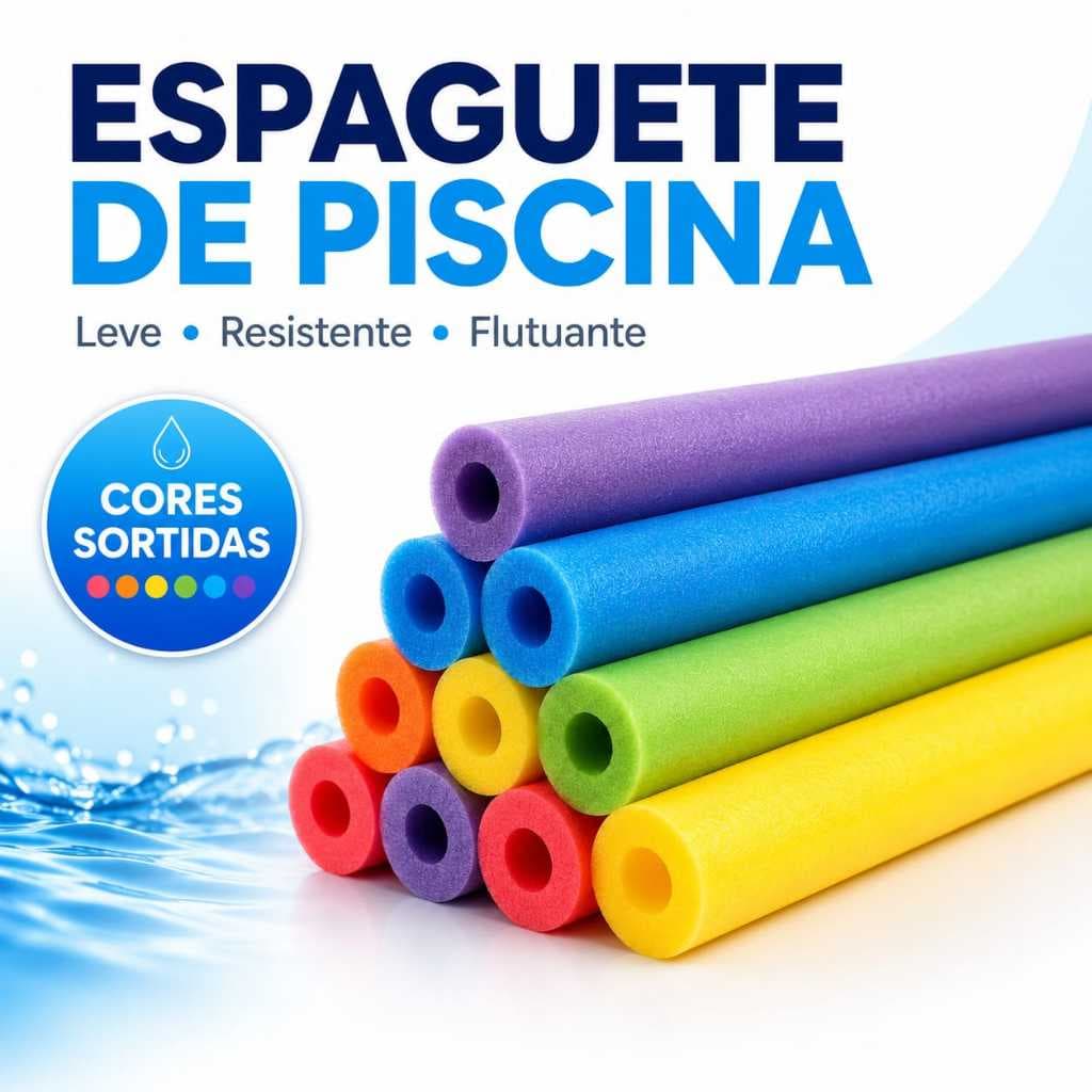 Macarrão Flutuador de Piscina Espaguete Flutuante Hidroginástica Natação e Recreação - ENVIO RÁPIDO