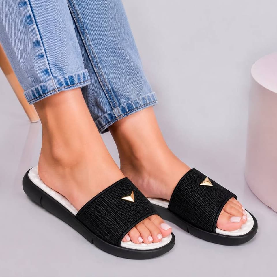 Chinelo Feminino Tamanco Plataforma Anatômico Esporão Ortopédico Confortável Promoção Dia Dia