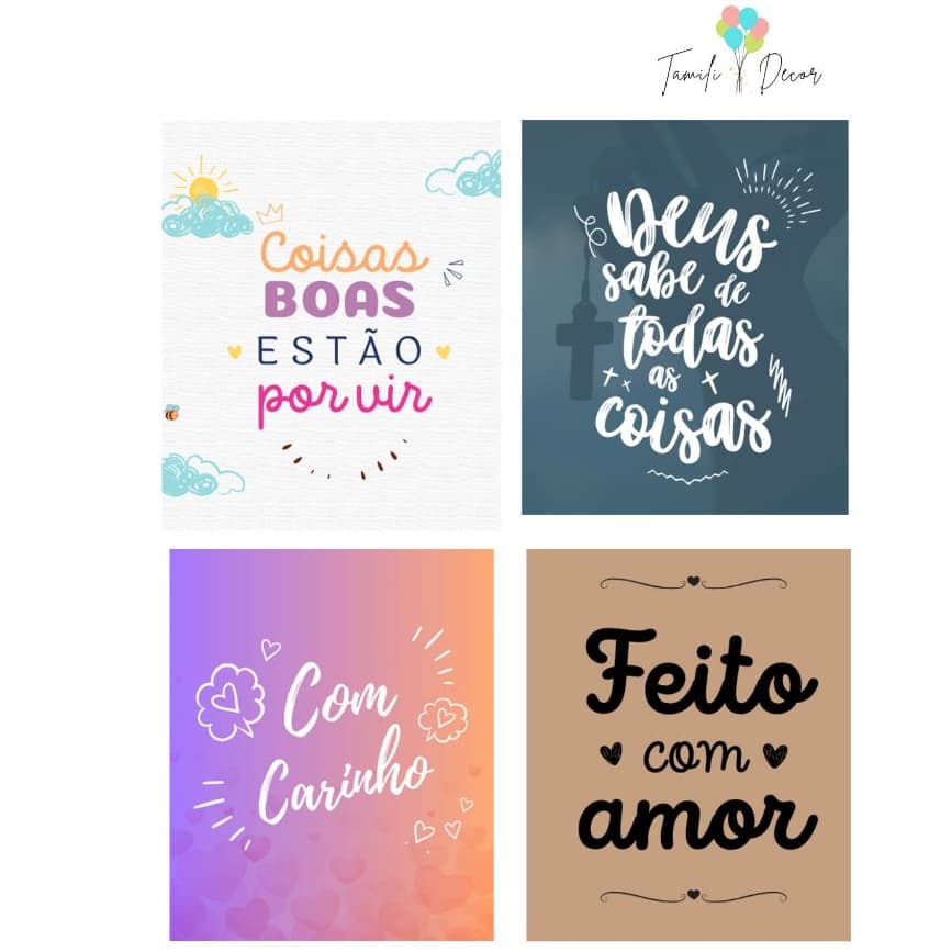 Mini Cartão Tag Religiosos Agradecimento Cliente Motivacional 4,6cm x 3,8cm