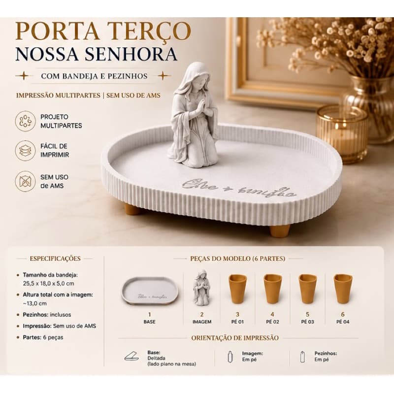 Porta Terço Nossa Senhora
