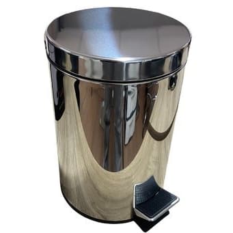 Lixeira Inox 3 Litros Pedal Sem Contato Balde Interno Removivel Cozinha Banheiro