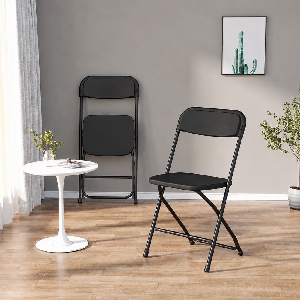 Kit 2/4/6 Cadeiras Dobráveis de Aço Multiuso para Bar, Sala e Cozinha Reforçadas e Compactas