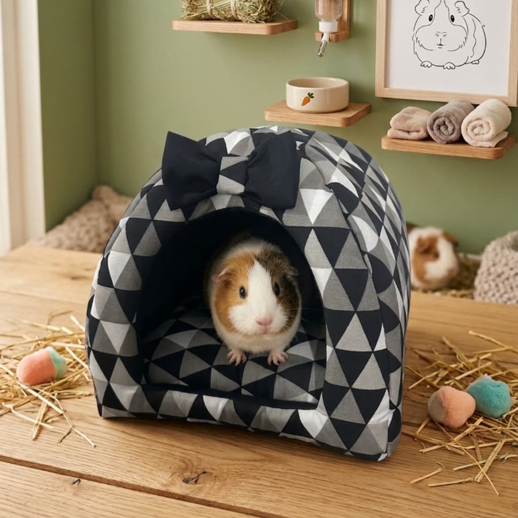 Toca Casa Toquinha Cabana Dobrável Para Porquinho da Ìndia,Hamster,calopsitas e pequenos roedores