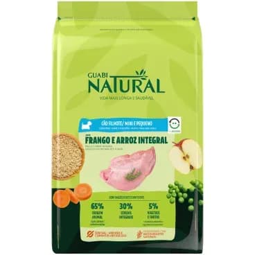 Ração Guabi Natural Cães Filhotes Mini e Pequeno Frango 10,1kg