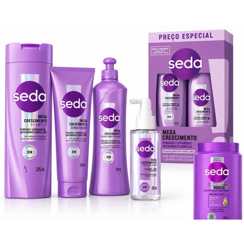 ✨ Lançamento Seda Mega Crescimento – Linha Completa para Cabelos Mais Fortes e Longos