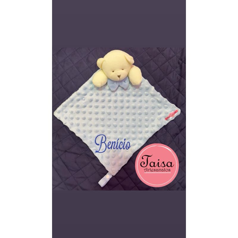 Naninha Bebê Personalizada com Nome | URSINHO ou URSINHA Pipoquinha | Enxoval Bebê