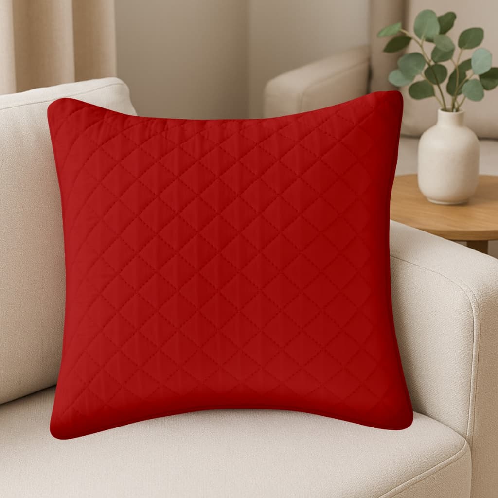 Capa de Almofada Dupla Face 40x40cm Matelassê Ultrassônico com Zíper