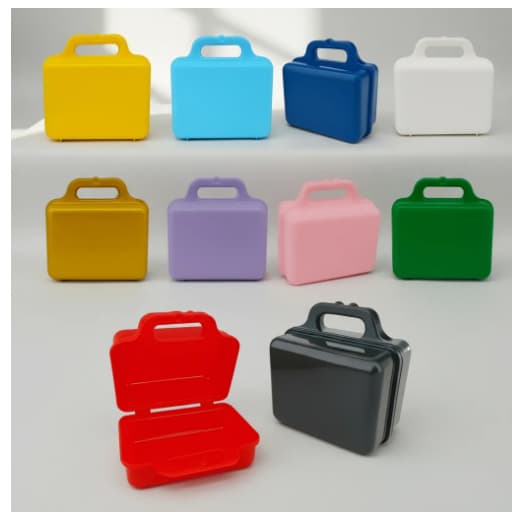 Kit 20 Maletinhas Plásticas Mini para Lembrancinha Infantil  Festa, Escola, Massinha e Brindes