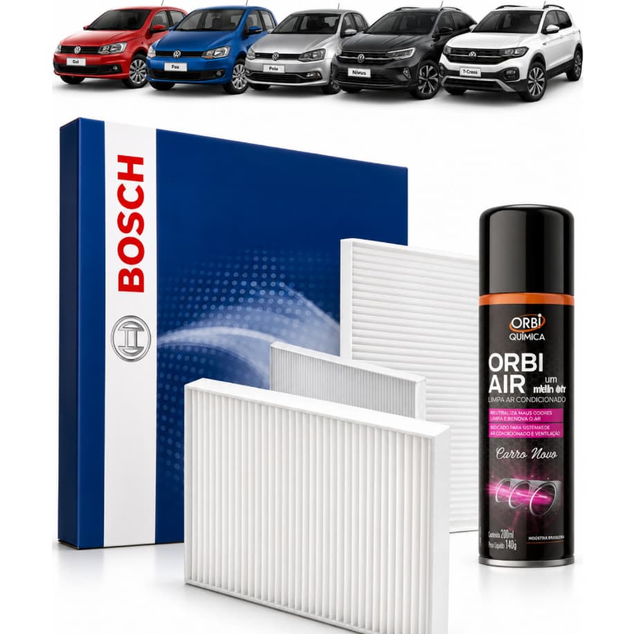 Filtro Ar Condicionado Bosch Gol Fox Polo Saveiro Opção Orbi