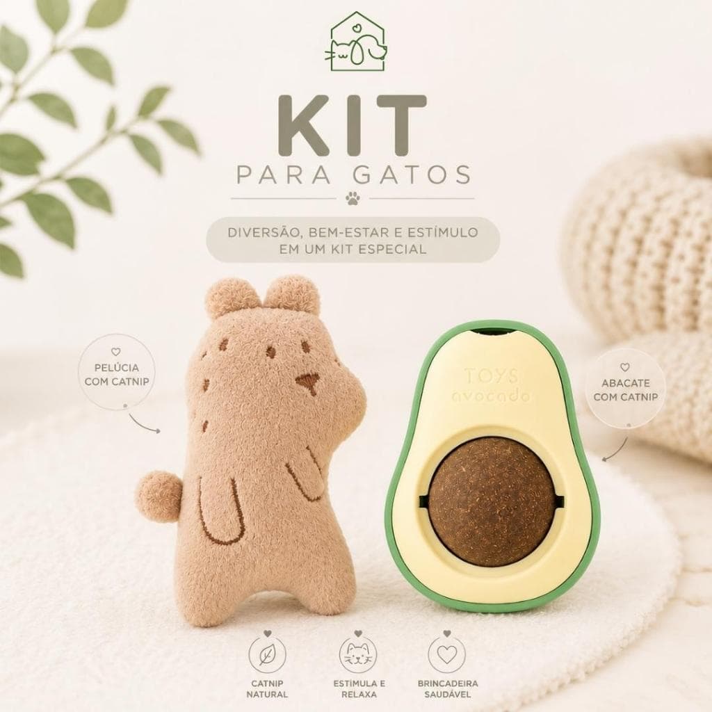 Kit Catnip Duplo Para Gatos Mais Diversão E Relaxamento