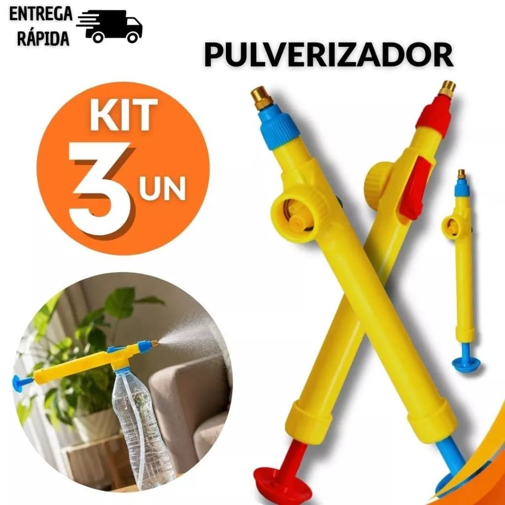 Pulverizador Multiuso com Pulverizador Manual para Garrafa PET - Uso Doméstico Geral - Utilidades