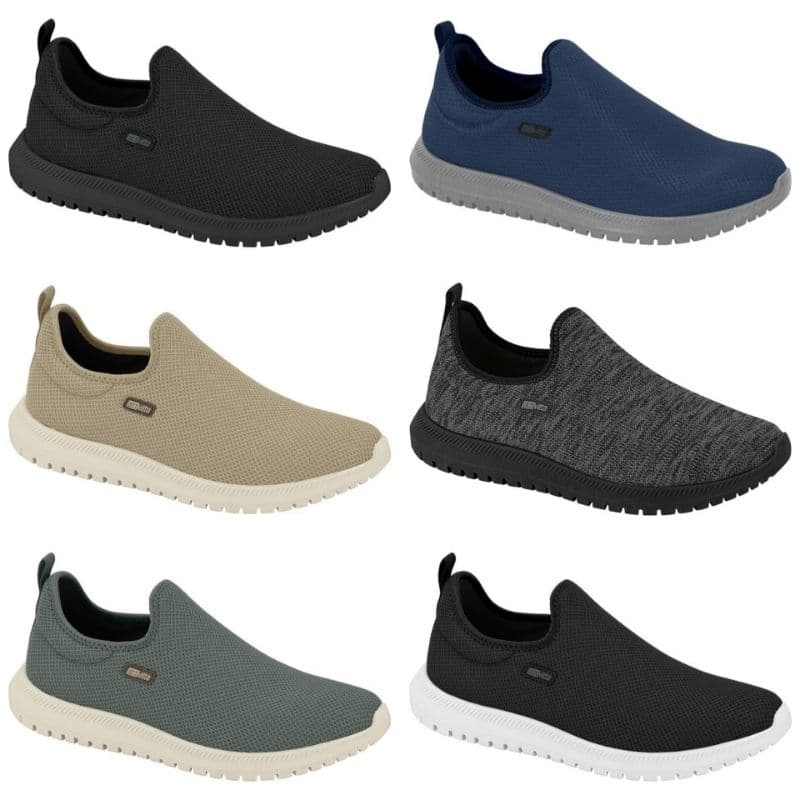 Tênis Masculino Actvitta Meia Esportivo Treino Calce Fácil Sem Cadarço 4914214