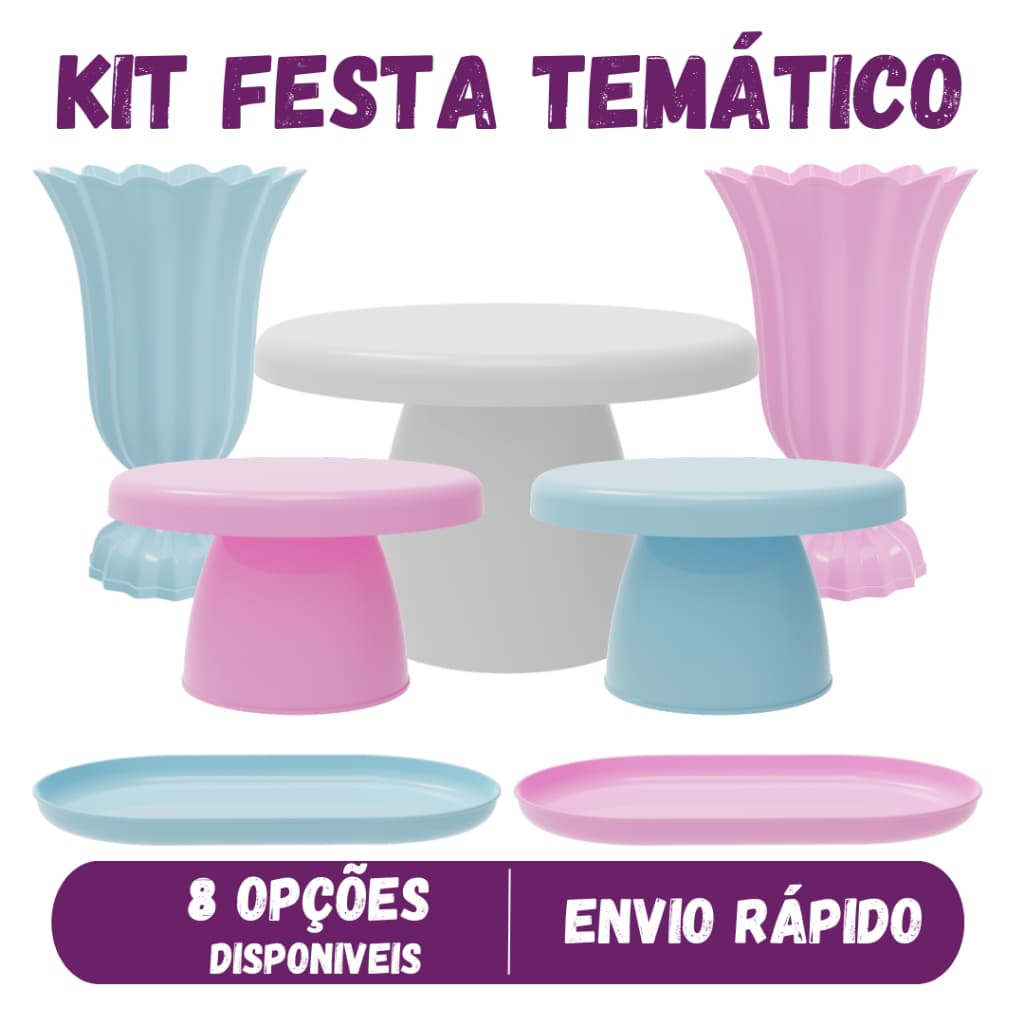 Kit Festa Temático 7 Peças Eventos Aniversários