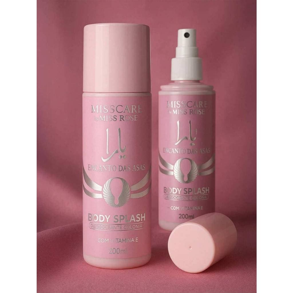 Body Splash Yara Rosa Miss Care 200ml Perfume Corporal Feminino Longa Duração