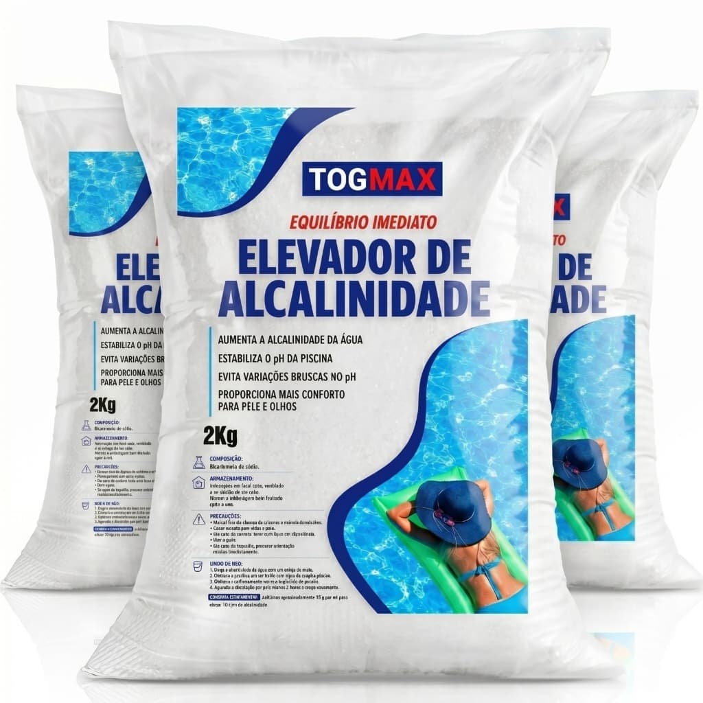Elevador De Alcalinidade Togmax 6kg Para Piscinas