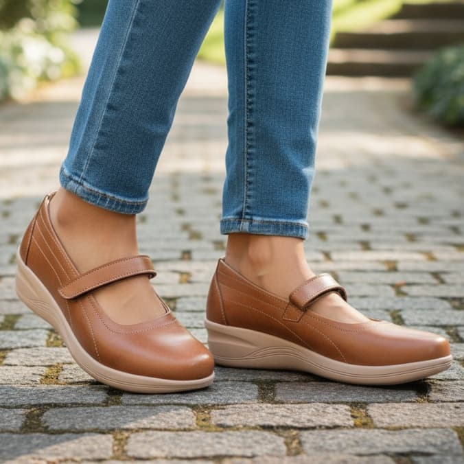 Sapatilha Feminina Confortável E Elegante Sandália Conforto Para Passeio E Trabalho