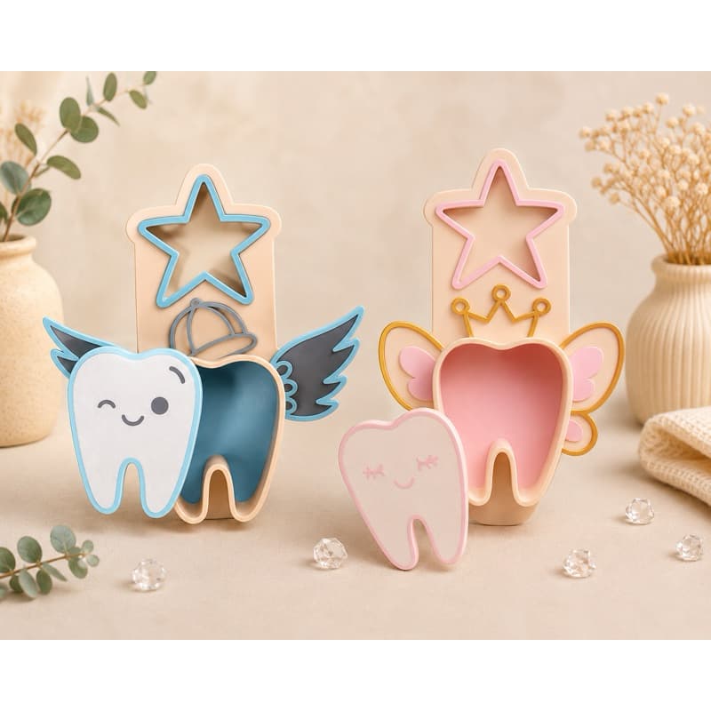 Caixinha Fada do Dente Porta Dentinho Infantil Para Porta Quarto Criança Decorativo