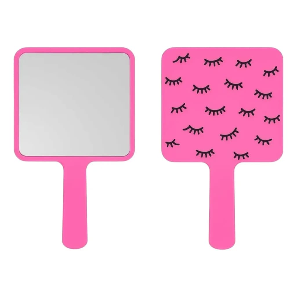 Espelho de Mãos - Design Moderno e Portátil - Rosa pink