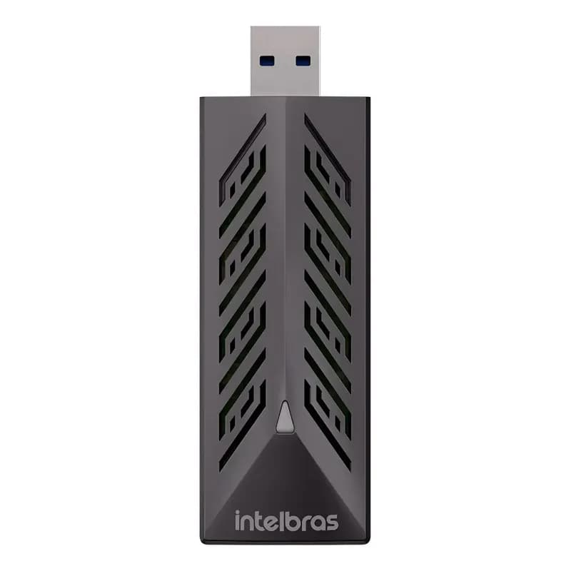 Adaptador USB WiFi 6 Intelbras A1800X Dual Band 1800Mbps USB 3.0 Mais Velocidade E Estabilidade