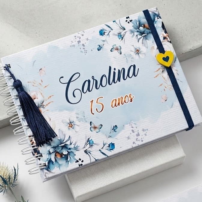 LIVRO DE MENSAGENS DEBUTANTE - CADERNO 15 ANO -  DEBUTANTE 15 CARTAS DE QUEM TE AMA