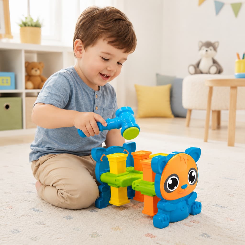 Brinquedo Educativo Bate Bate para 1 Ano