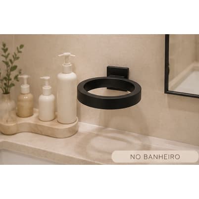 Suporte de Parede para Secador Universal – Fixação 3M Sem Furos | Organizador de Casa | Banheiro | Quarto