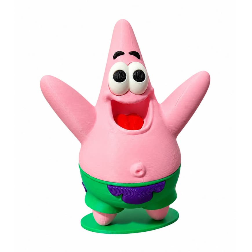Boneco Patrick Estrela Do Bob Esponja Decorativo 3d 14cm
