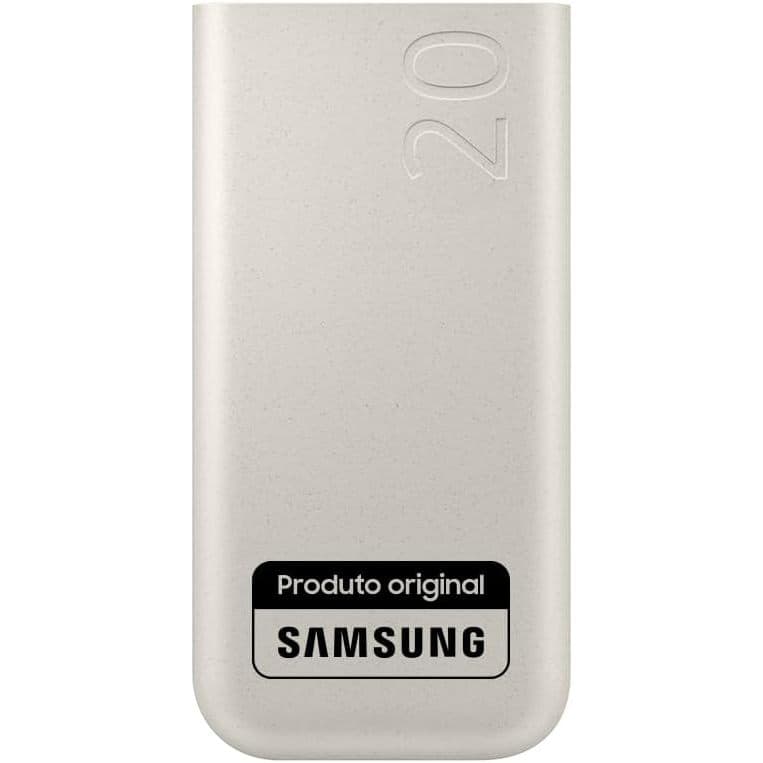 Samsung Bateria Carregador Portatil 3x USB-C 20000mAh Super Rapida 45W - Bege