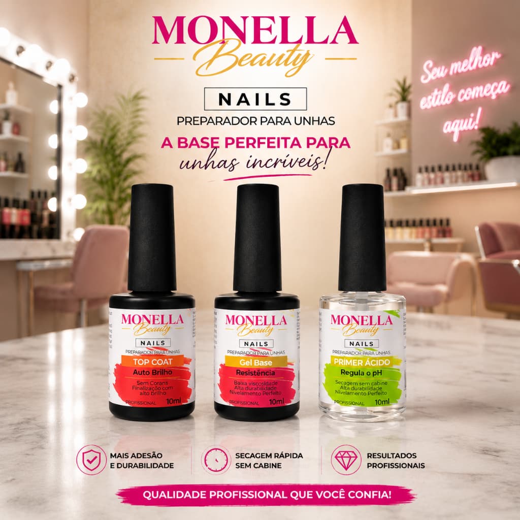 preparadores de unha de gel acrigel top coat primer acd base gel alongamento de unhas de gel monella