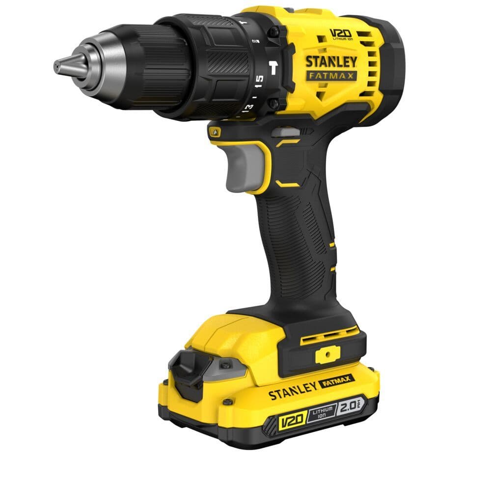 Parafusadeira e Furadeira de Impacto STANLEY SCD712D1K 13mm 20V Com Bateria, Carregador e Maleta 110V