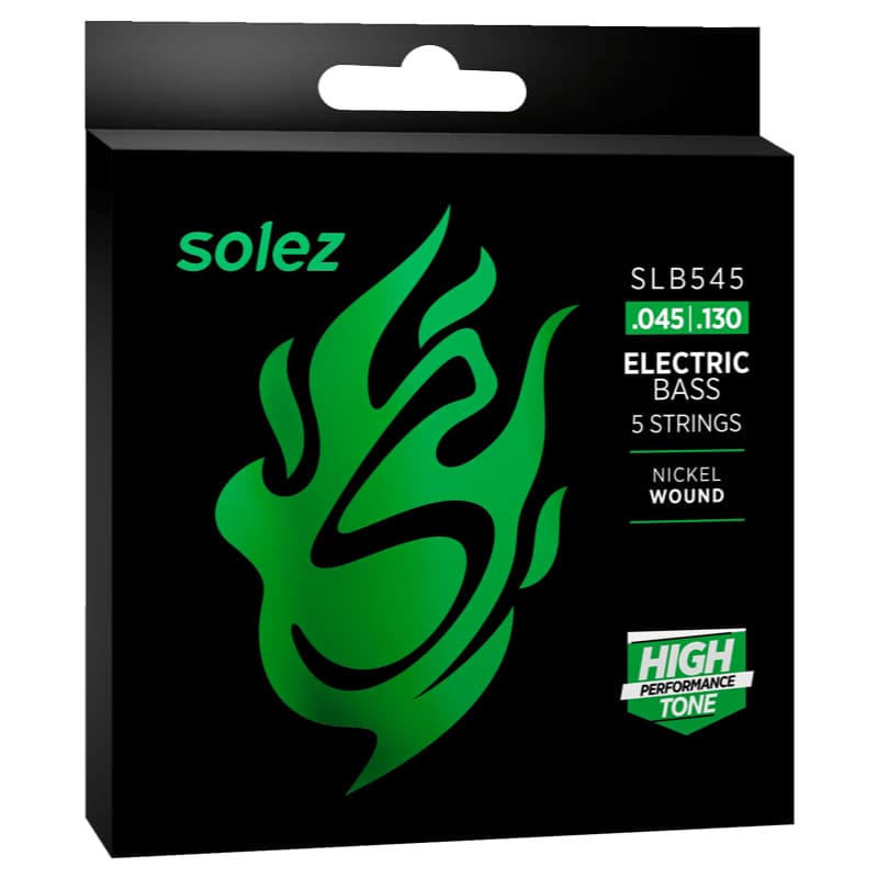 Encordoamento Solez Contra Baixo 5 Cordas SLB545 .045 .130 Nickel Wound