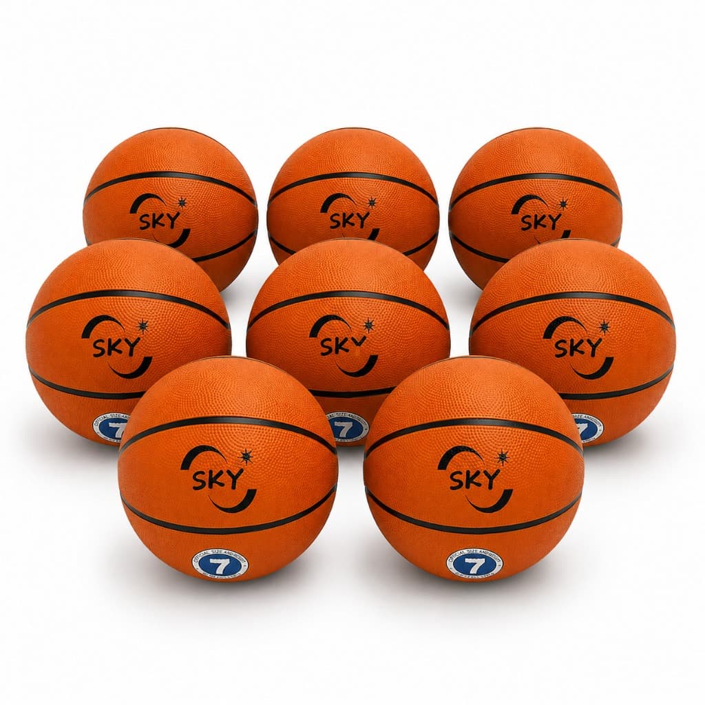 Kit 8 Bolas de Basquete Sky A70-5 Treino Recreação