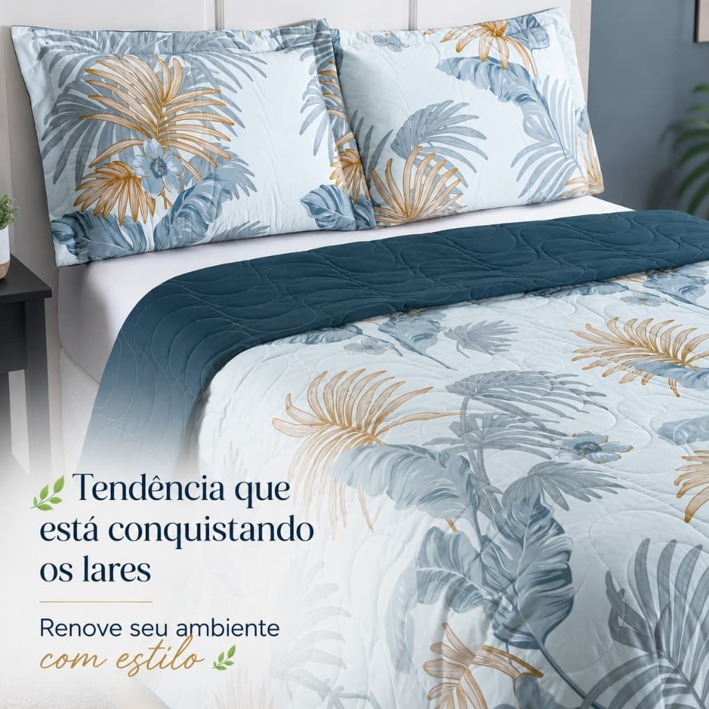 Cobre leito Colcha Estampado Queen Colori Alta Qualidade e Durabilidade