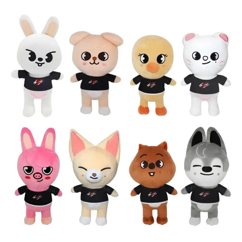 Pelúcia Skzoo 25cm – Personagens Stray Kids | K-Pop Fofos e Antialérgicos