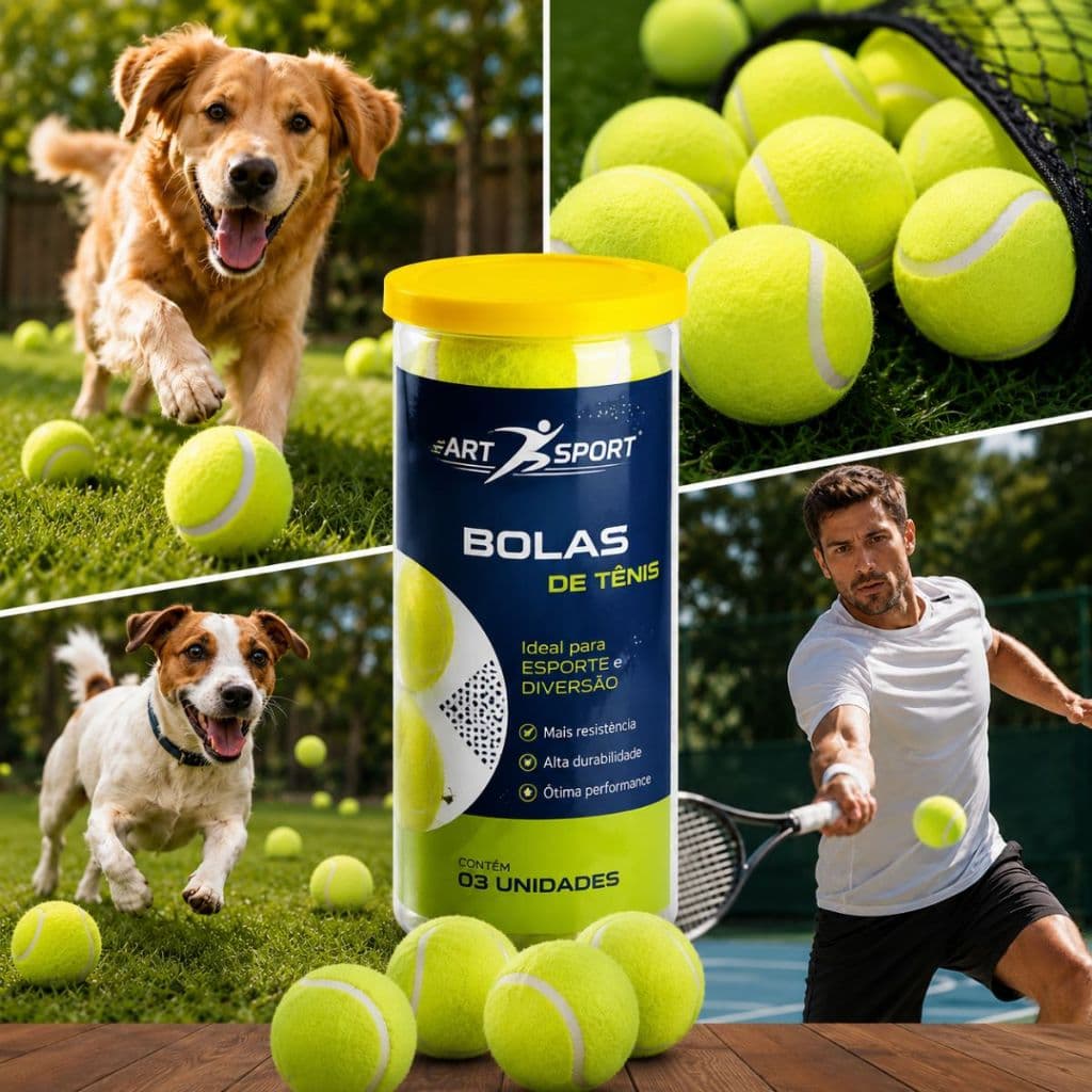 Bolas de Tênis Higienizadas - Para Pets/ Esportes Econômicas Boa Qualidade