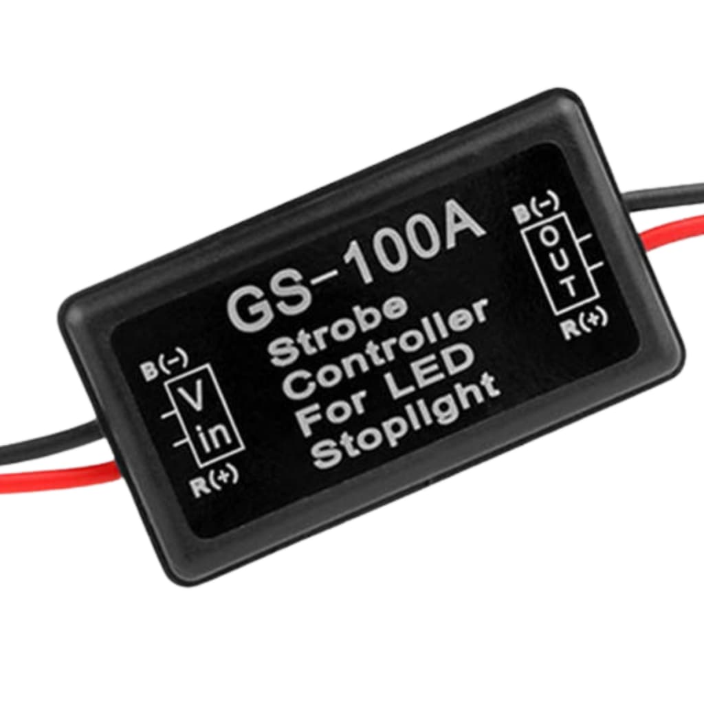 1Pc GS-100A Módulo Pisca-Do Controlador Estroboscópico Flash Para Lâmpada De Parada De Freio Carro