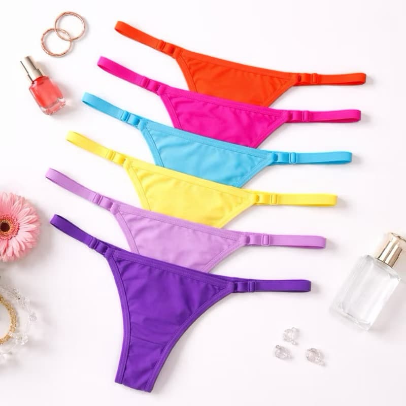 Calcinha Fio Dental em Renda e lycra Básica - Tanga