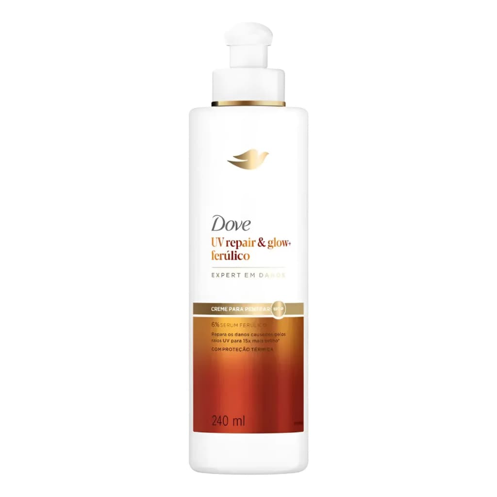Dove Creme Para Pentear Uv Repair & Glow + Ferúlico 240ml