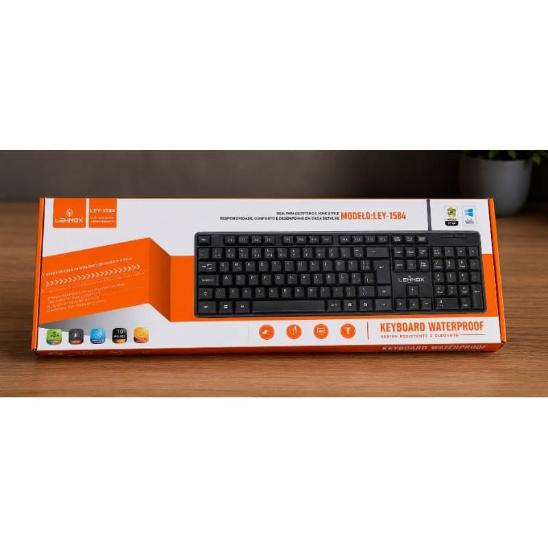 Teclado De Computador Lehmox LEY-1584  USB PC Notebook Escritório
