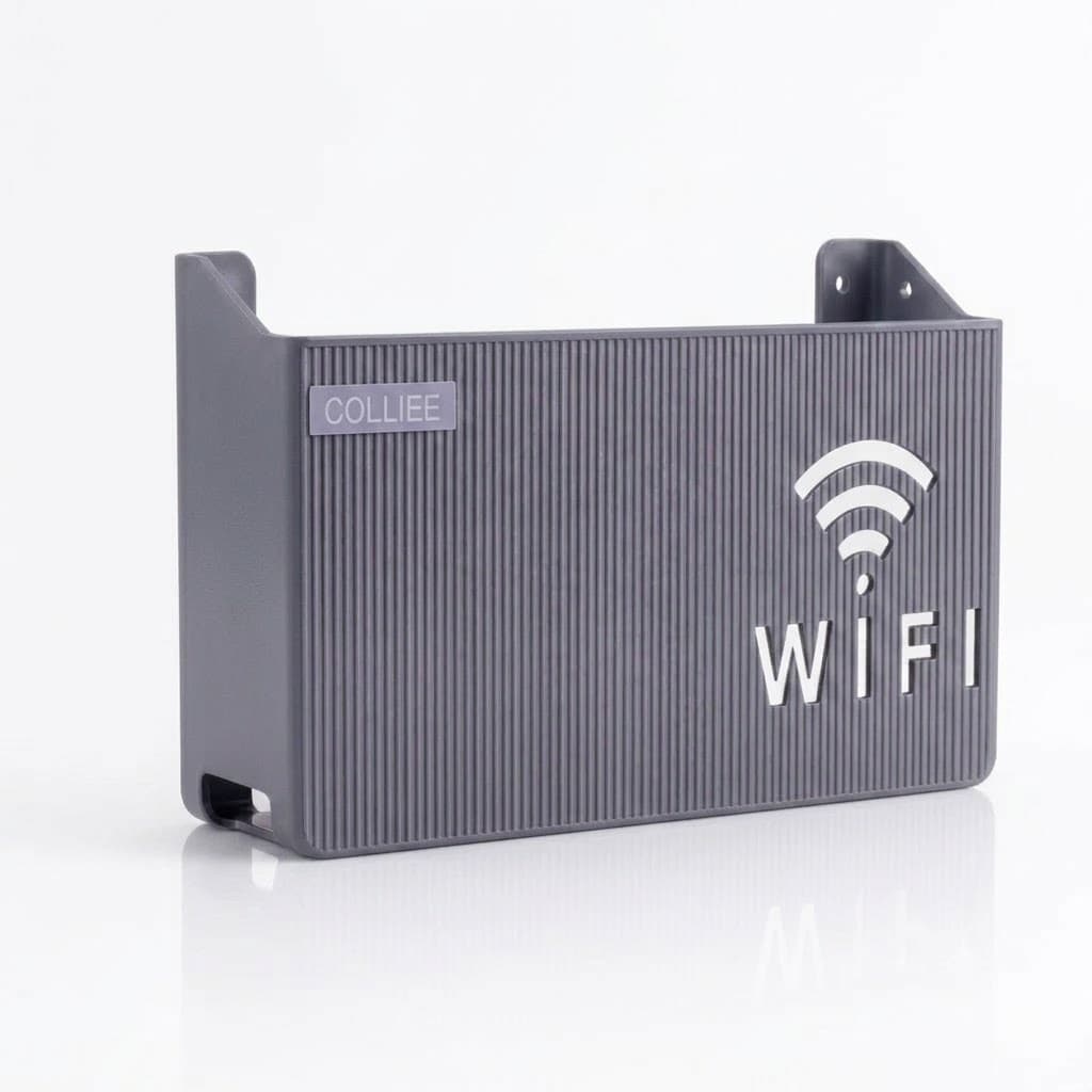 Suporte Para Roteador Modem Wi-fi Adesivo Organizador de Cabos de Rede