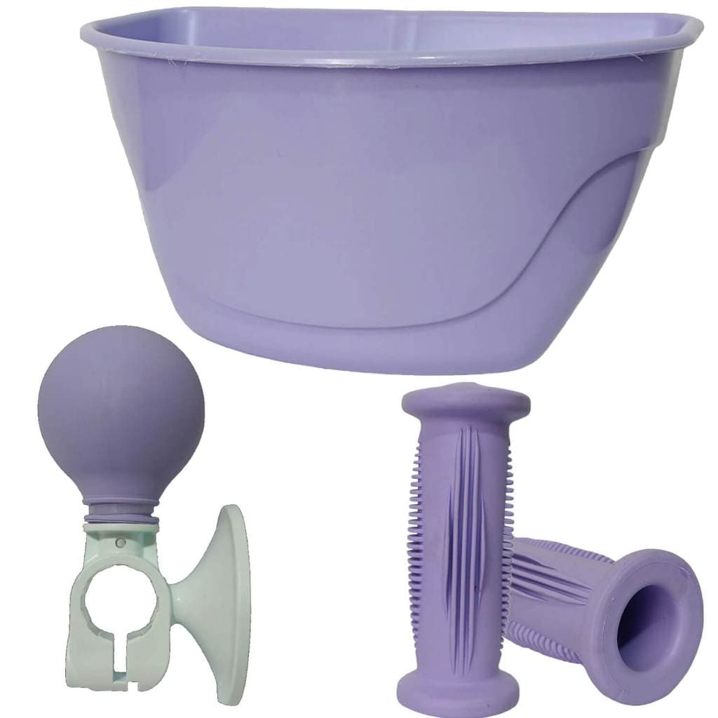 Kit Cestinha(NÃO ACOMPANHA SUPORTE) Buzina e Punho Para Ticiclos Nathor Cesta Campainha