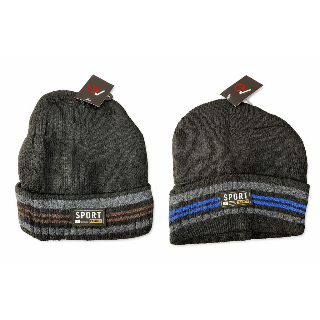 Gorro de Lã Unissex Inverno Dupla Camada