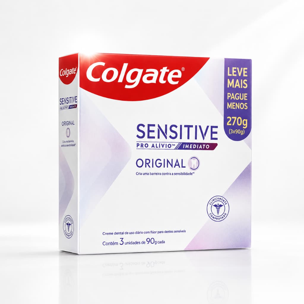 Creme Dental Colgate Sensitive Pro-Alívio Imediato Original 90g LV 3 PG 2